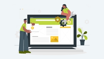 Implement redesign on a test site